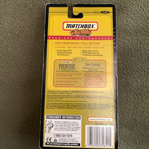 NIP Matchbox Collectibles Premier Contemporary Firebird Ram Air Special Edition - Picture 4 of 7